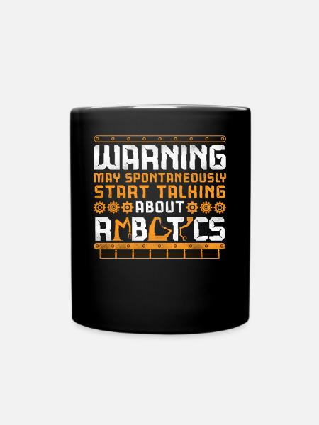 Robot Robotics Engineer Vintage - Tasse einfarbig - Schwarz