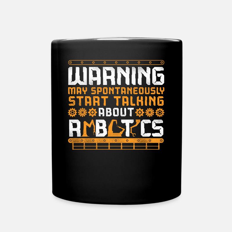 Robot Robotics Engineer Vintage - Tasse einfarbig - Schwarz