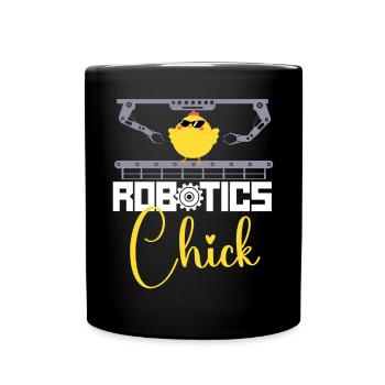 Robot Robotics Engineer Cool - Tasse einfarbig - Schwarz - Vorne