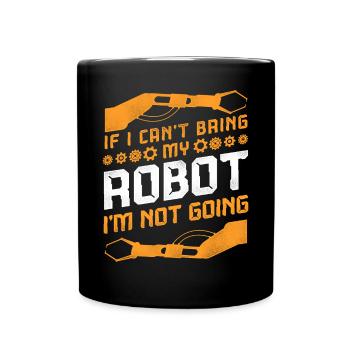 Robot Robotique Ingénieur Vintage Si - Mug uni - noir - Devant