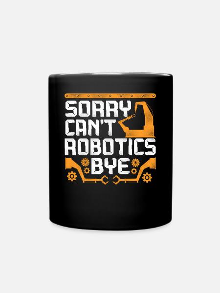Robot Robotics Engineer Vintage - Tasse einfarbig - Schwarz