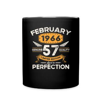 Né en 1966 Vintage 57ème anniversaire rétro - Mug uni - noir - Devant