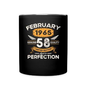 Né en 1965 Vintage 58ème anniversaire rétro - Mug uni - noir - Devant