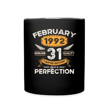 Né en 1992 Vintage 31ème anniversaire rétro - Mug uni - noir - Devant