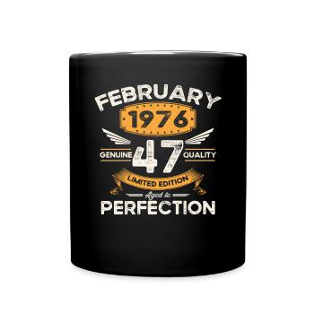 Né en 1976 Vintage 47ème anniversaire rétro - Mug uni - noir - Devant