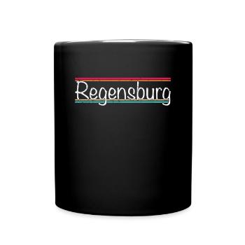 Regensburg - Full Colour Mug - black - Front