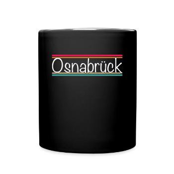 Osnabrück - Tasse einfarbig - Schwarz - Vorne