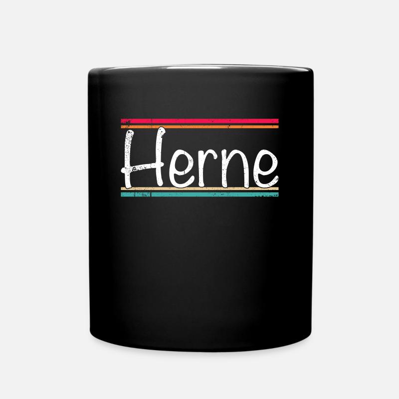 Herne - Tasse einfarbig - Schwarz