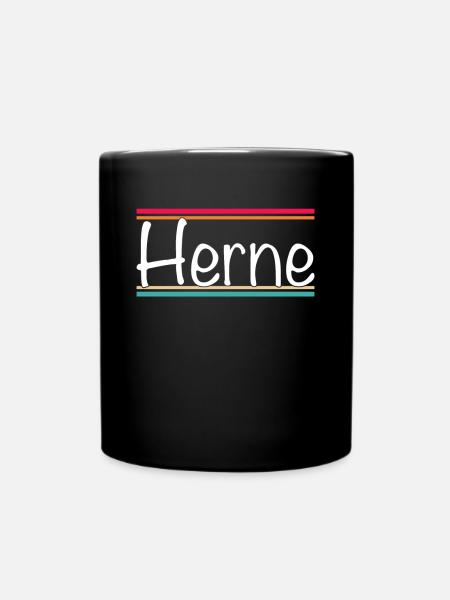 Herne - Tasse einfarbig - Schwarz