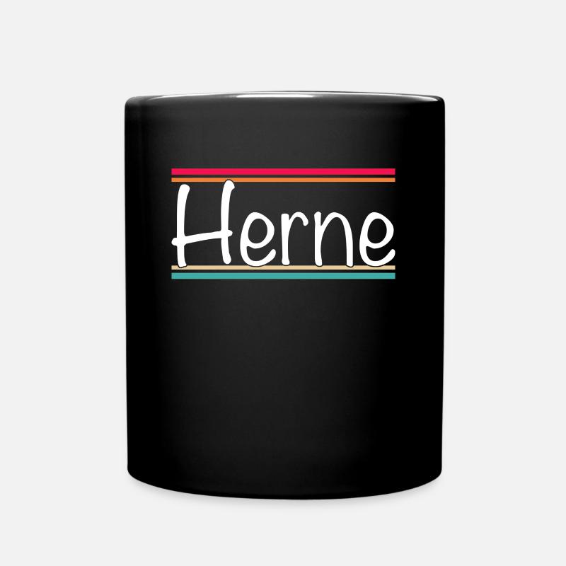 Herne - Tasse einfarbig - Schwarz