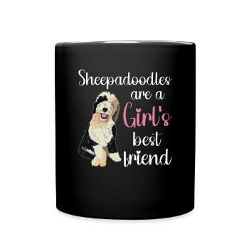 Sheepadoodle Doodle Dog - Mug uni - noir - Devant