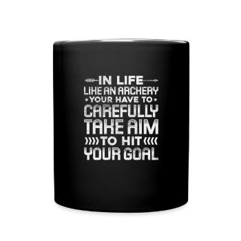 Archery Archer Archer Arrow Gift - Full Colour Mug - black - Front