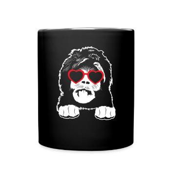 Sheepadoodle Doodle Dog - Full Colour Mug - black - Front