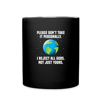 Atheist - Tasse einfarbig - Schwarz - Vorne