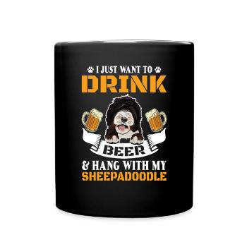 Sheepadoodle Doodle Dog - Mug uni - noir - Devant