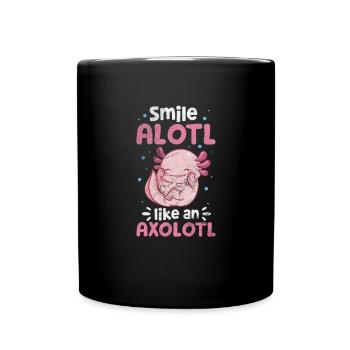 Axolotl Cadeau d’eau pour animaux aquatiques - Mug uni - noir - Devant