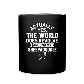 Sheepadoodle Doodle Dog - Mug uni - noir - Devant