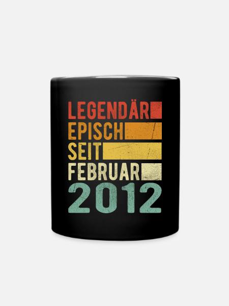 Legendär seit Februar 2012 - Tasse einfarbig - Schwarz