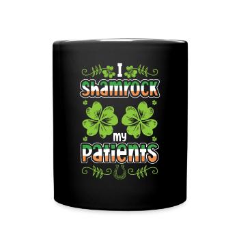 Infirmière de la Saint-Patrick - Mug uni - noir - Devant