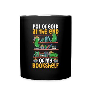 St. Patricks Day Bibliothekarin Bibliothek - Tasse einfarbig - Schwarz - Vorne
