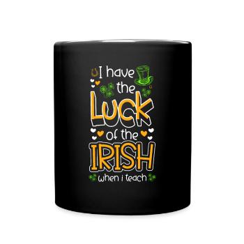 Chemise d’enseignement de l’école des enseignants de la Saint-Patrick - Mug uni - noir - Devant