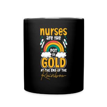 Infirmière de la Saint-Patrick - Mug uni - noir - Devant