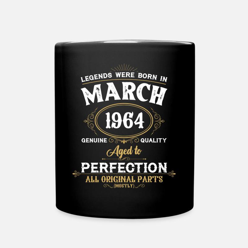 Les légendes sont nées en mars 1964 - Mug uni - noir