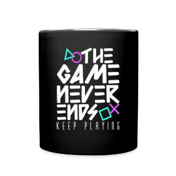 Gaming - Gamer - Computer Games - Full Colour Mug - black - Front