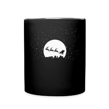 Père Noël, Noël - Mug uni - noir - Devant