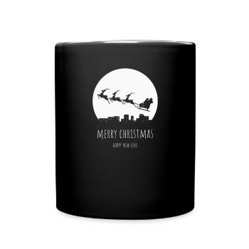 Joyeux Noël Bonne Année - Mug uni - noir - Devant