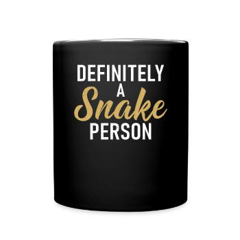 Snake Gift Snake Lover - Full Colour Mug - black - Front
