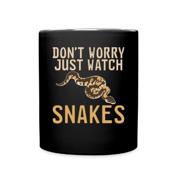 Snake Gift Snake Lover - Full Colour Mug - black - Front
