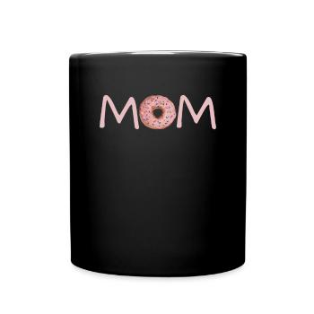 Funny Donut Sprinkle Mama Mama - Full Colour Mug - black - Front