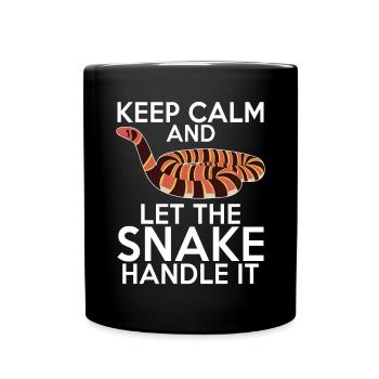 Snake Gift Snake Lover - Full Colour Mug - black - Front