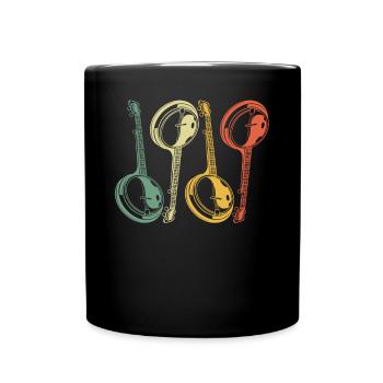 Banjo Banjo player Banjoist - Full Colour Mug - black - Front
