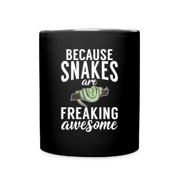Snake Gift Snake Lover - Full Colour Mug - black - Front
