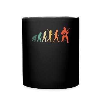 Banjo Banjospieler Banjoist - Tasse einfarbig - Schwarz - Vorne