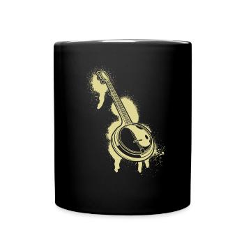 Banjo Banjo player Banjoist - Full Colour Mug - black - Front