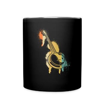 Banjo Banjo player Banjoist - Full Colour Mug - black - Front