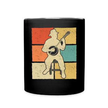 Banjo Banjo player Banjoist - Full Colour Mug - black - Front