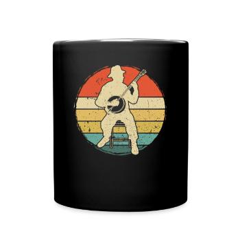 Banjo Banjo player Banjoist - Full Colour Mug - black - Front