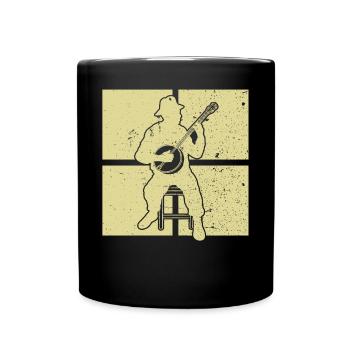 Banjo Banjo player Banjoist - Full Colour Mug - black - Front
