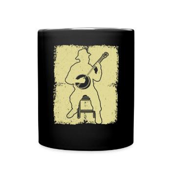 Banjo Banjo joueur Banjoïste - Mug uni - noir - Devant
