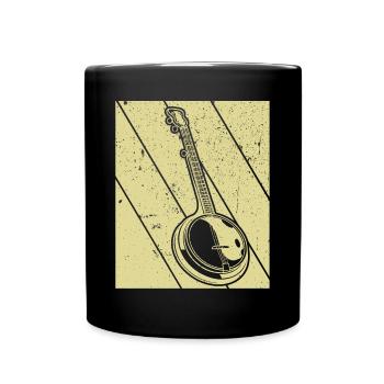 Banjo Banjo player Banjoist - Full Colour Mug - black - Front