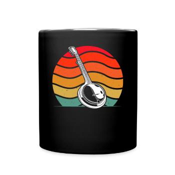 Banjo Banjo player Banjoist - Full Colour Mug - black - Front