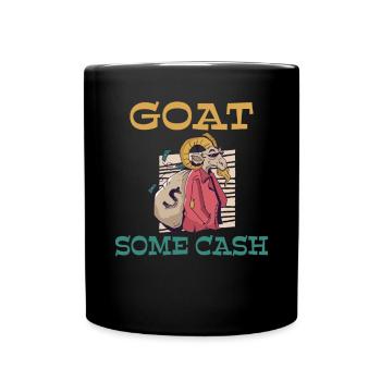 Ziegengeschenk Ziegenliebhaber Geschenk - Tasse einfarbig - Schwarz - Vorne