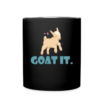 Goat Gift Goat Lover Gift - Full Colour Mug - black - Front