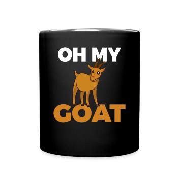 Ziegengeschenk Ziegenliebhaber Geschenk - Tasse einfarbig - Schwarz - Vorne