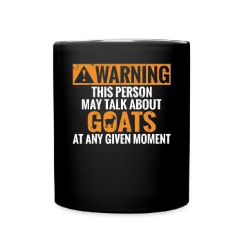 Ziegengeschenk Ziegenliebhaber Geschenk - Tasse einfarbig - Schwarz - Vorne