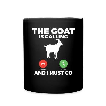 Goat Gift Goat Lover Gift - Full Colour Mug - black - Front